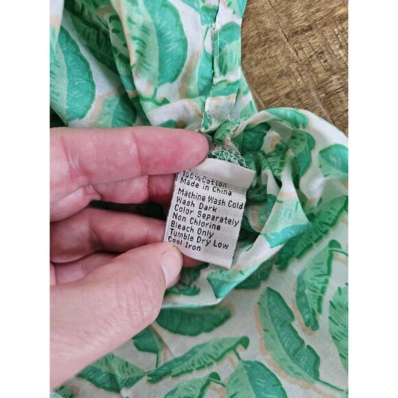 Charleston Shoe Company Tropical Palm Print Tunic Swim Coverup Size L NWT - Picture 4 of 9